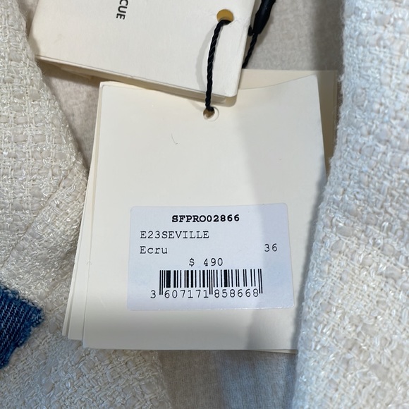 Seville Denim Trim Tweed Blazer Mini Dress - Picture 5 of 5